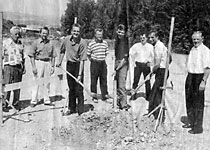 1999 Spatenstich in Thyrnau